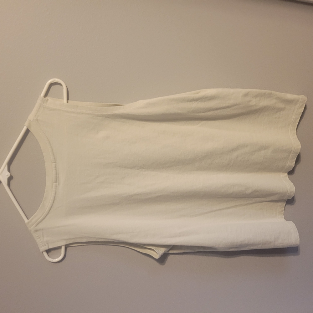 Sleeveless 'Whiskey Nights' Graphic Tank Top - Cream - Picture 3 of 4